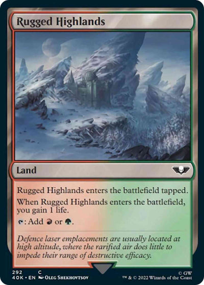 Rugged Highlands [292] [Universes Beyond: Warhammer 40,000] [Non-Foil]