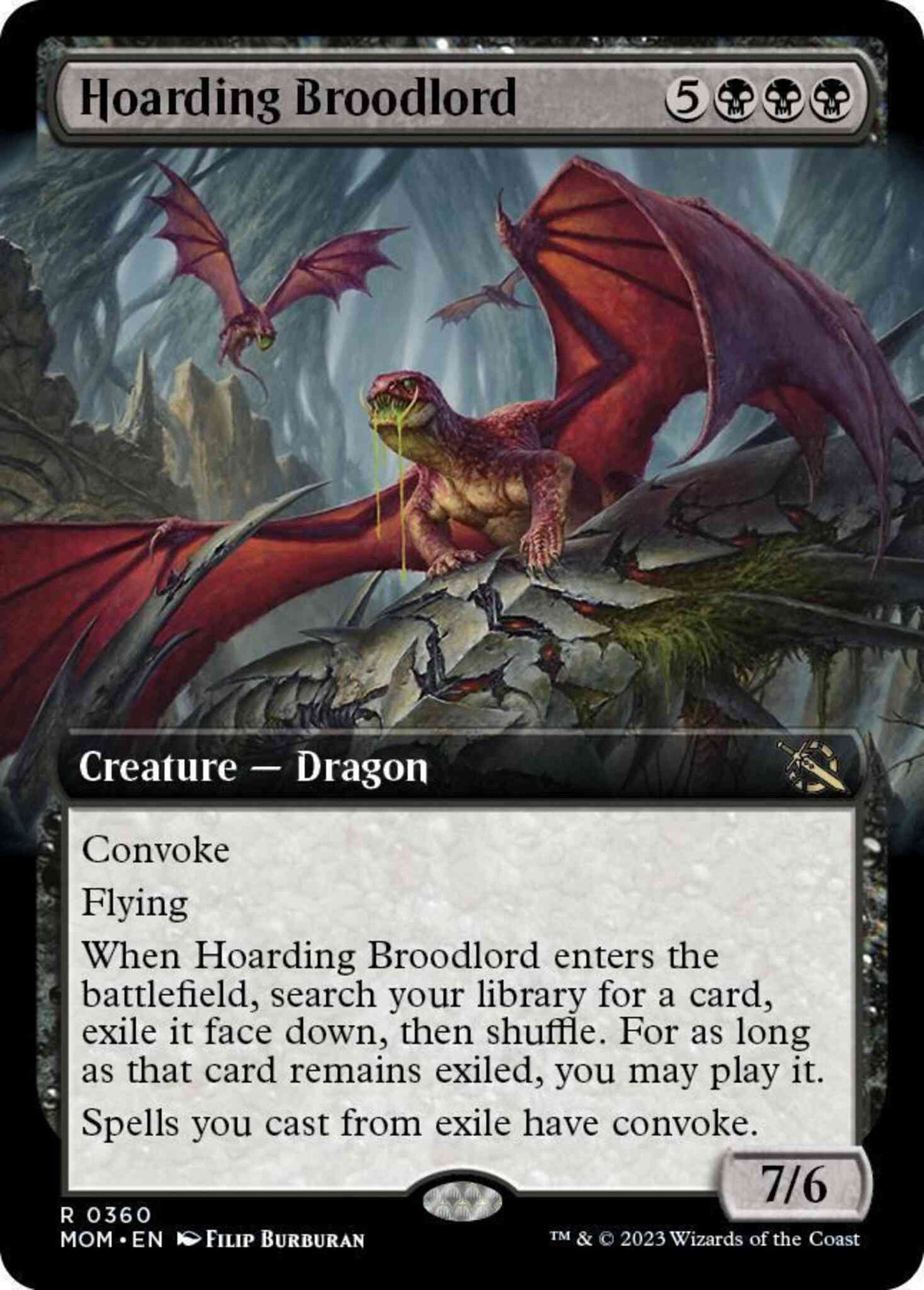 Hoarding Broodlord [360] [Extended Art] [March of the Machine] [Non-Foil]