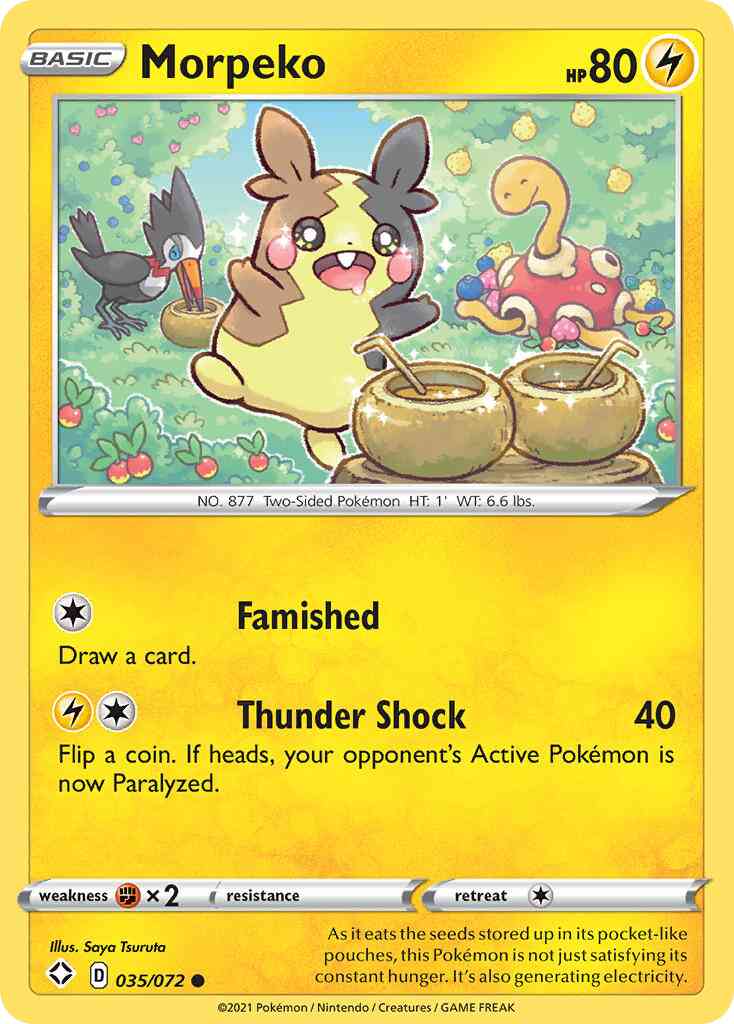 Morpeko - 035/072 - Common [swsh45-035] [Reverse Holo]
