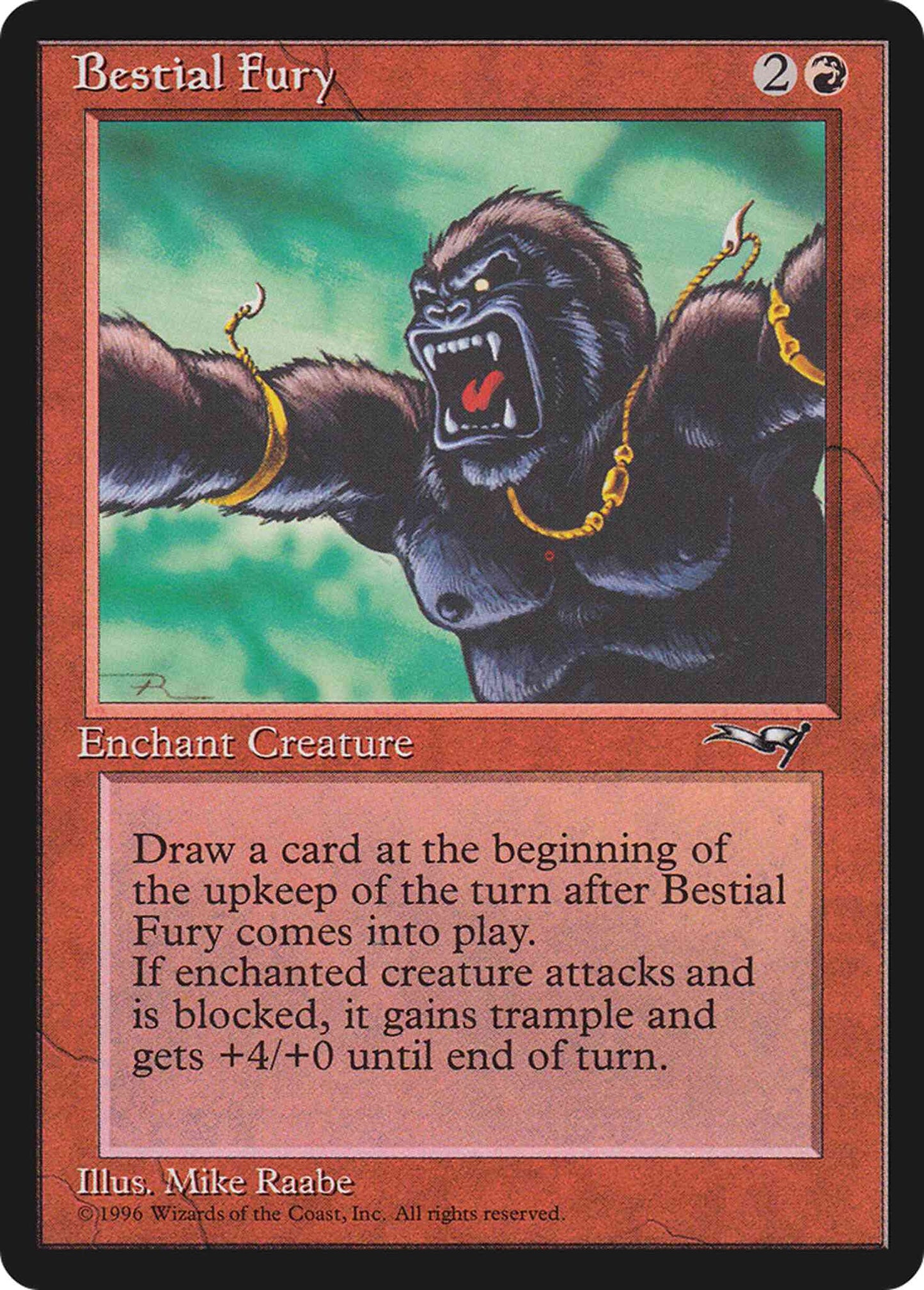 Bestial Fury [Green Background] [67a] [Alliances] [Non-Foil]