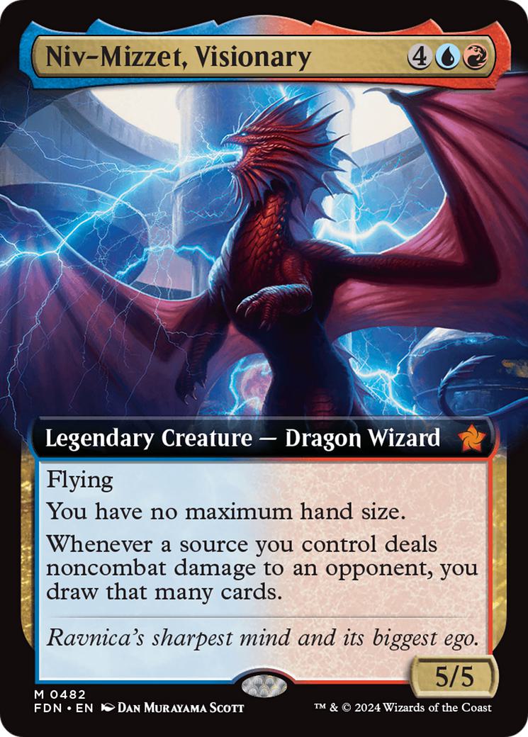Niv-Mizzet, Visionary [482] [Extended Art] [Foundations] [Non-Foil]