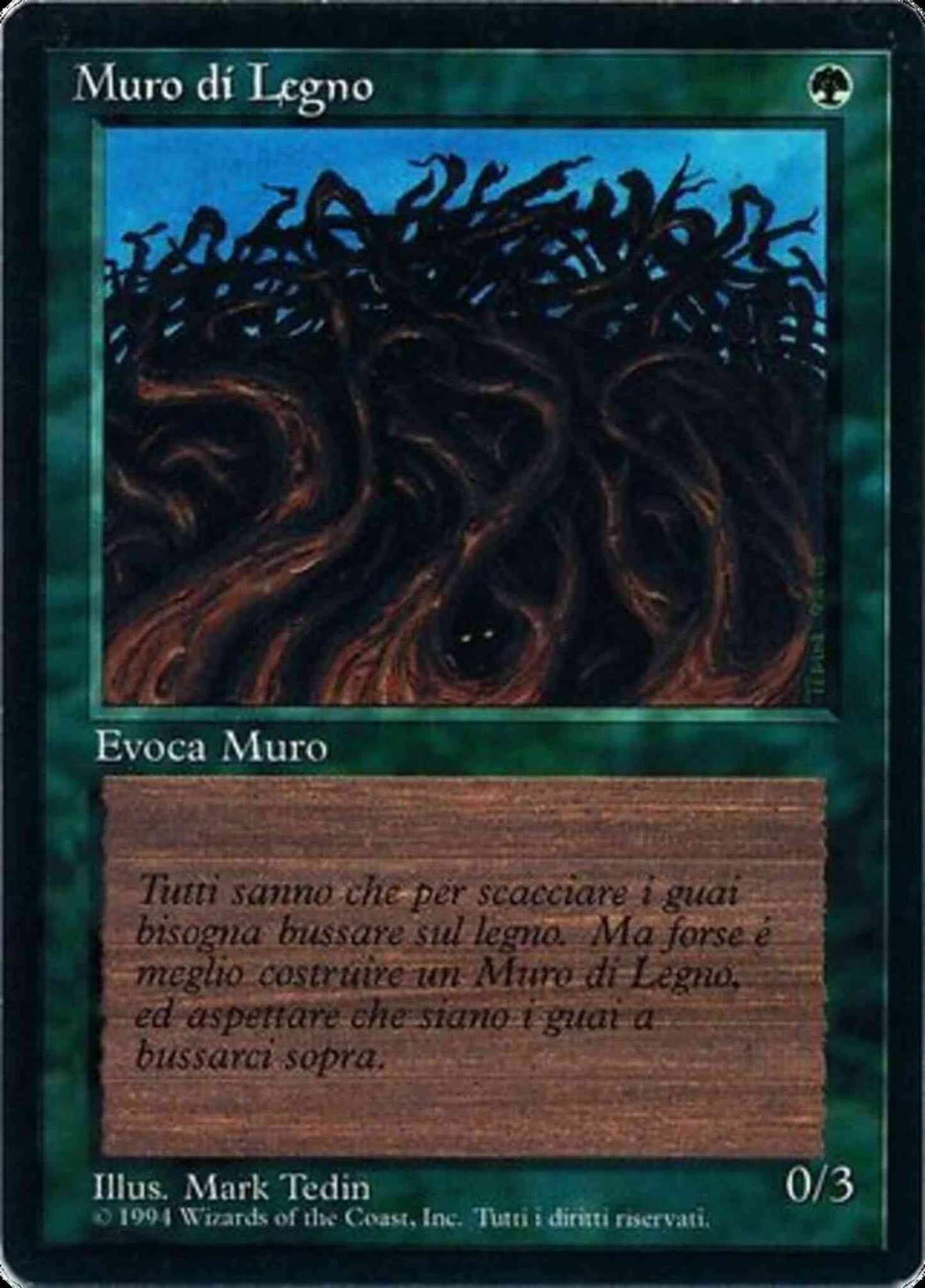 Wall of Wood - Italian [226] [Foreign Black Border: Italian] [Non-Foil]