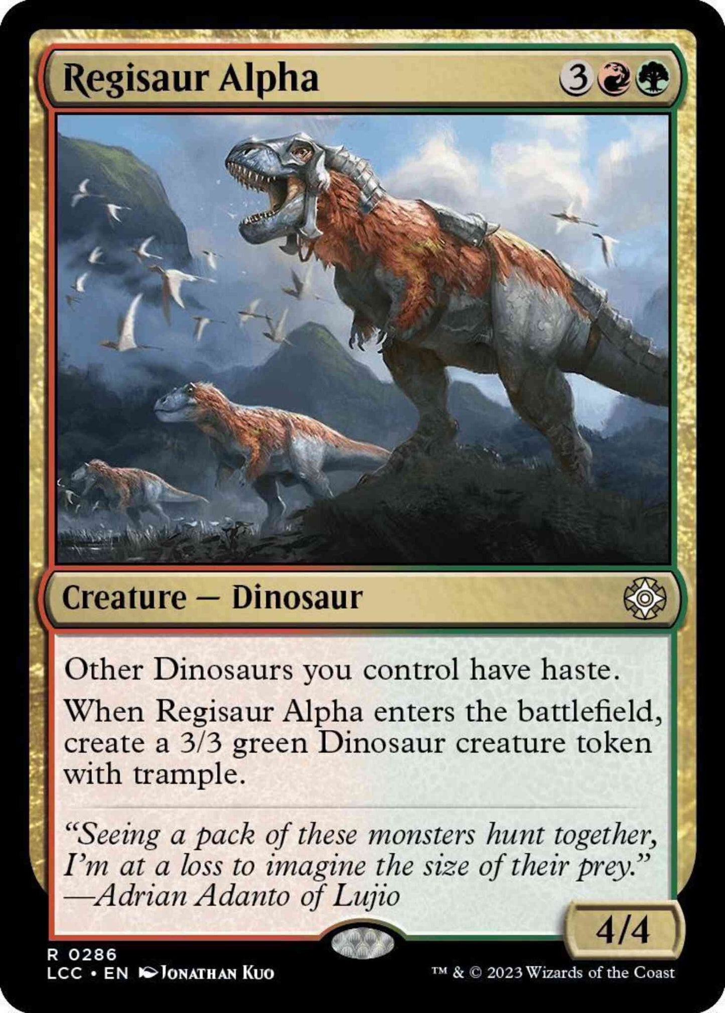 Regisaur Alpha [286] [The Lost Caverns of Ixalan: Commander] [Non-Foil]