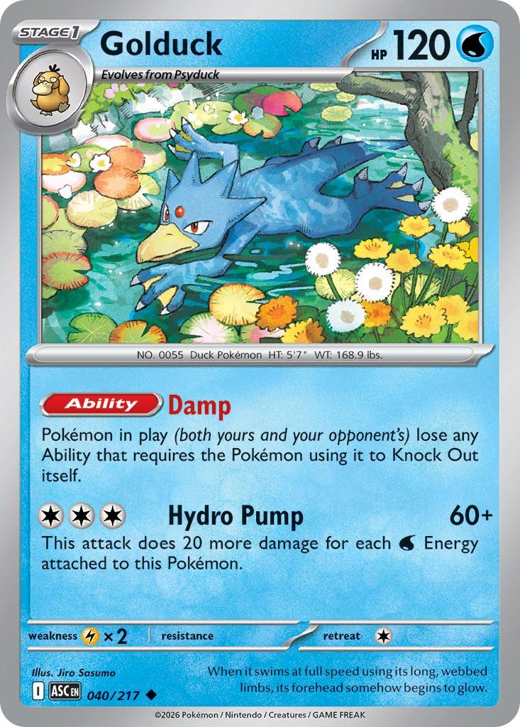 Golduck - 040/217 - Uncommon [me025-040] [Non-Holo]