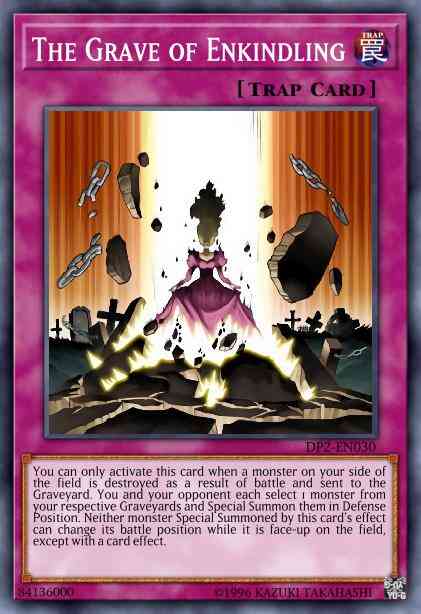 The Grave of Enkindling - DP2-EN030 - Super Rare - Unlimited