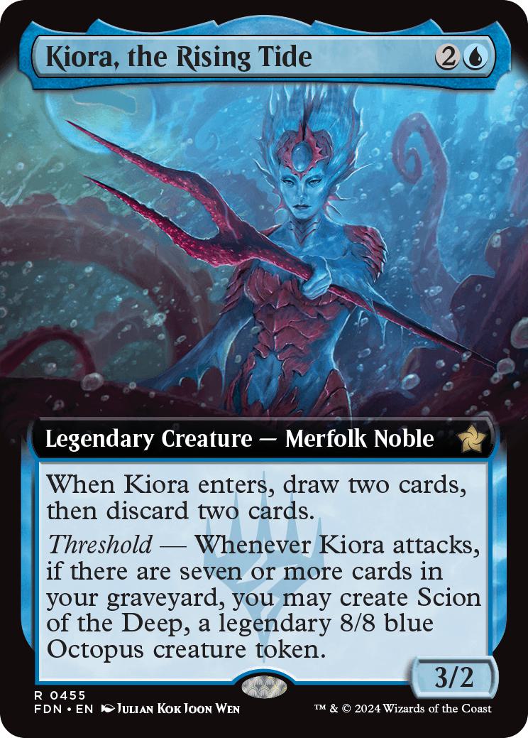 Kiora, the Rising Tide [455] [Extended Art] [Foundations] [Non-Foil]