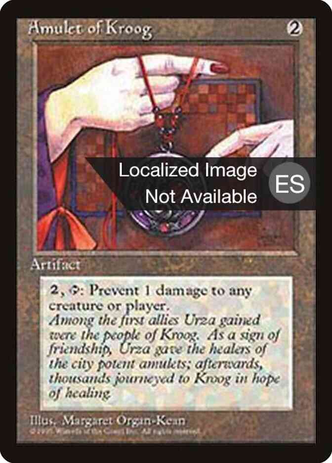 Amulet of Kroog - Japanese [293] [Fourth Edition Black Border: Japanese] [Non-Foil]