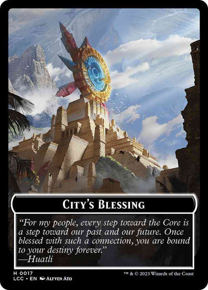 City's Blessing Token (17) // Vampire Token (04) [The Lost Caverns of Ixalan: Commander: Tokens] [Non-Foil]