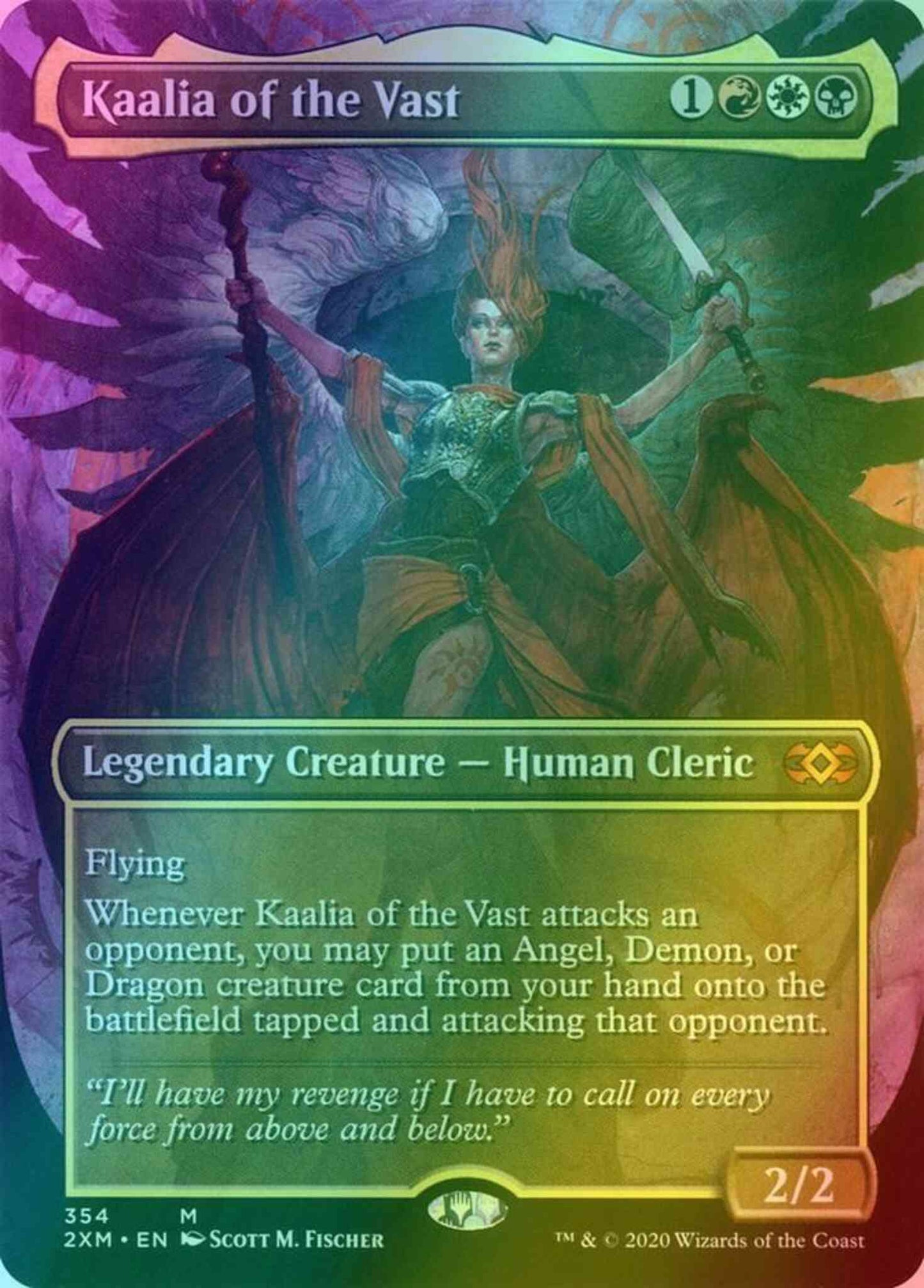 Kaalia of the Vast [354] [Borderless] [Double Masters] [Foil]
