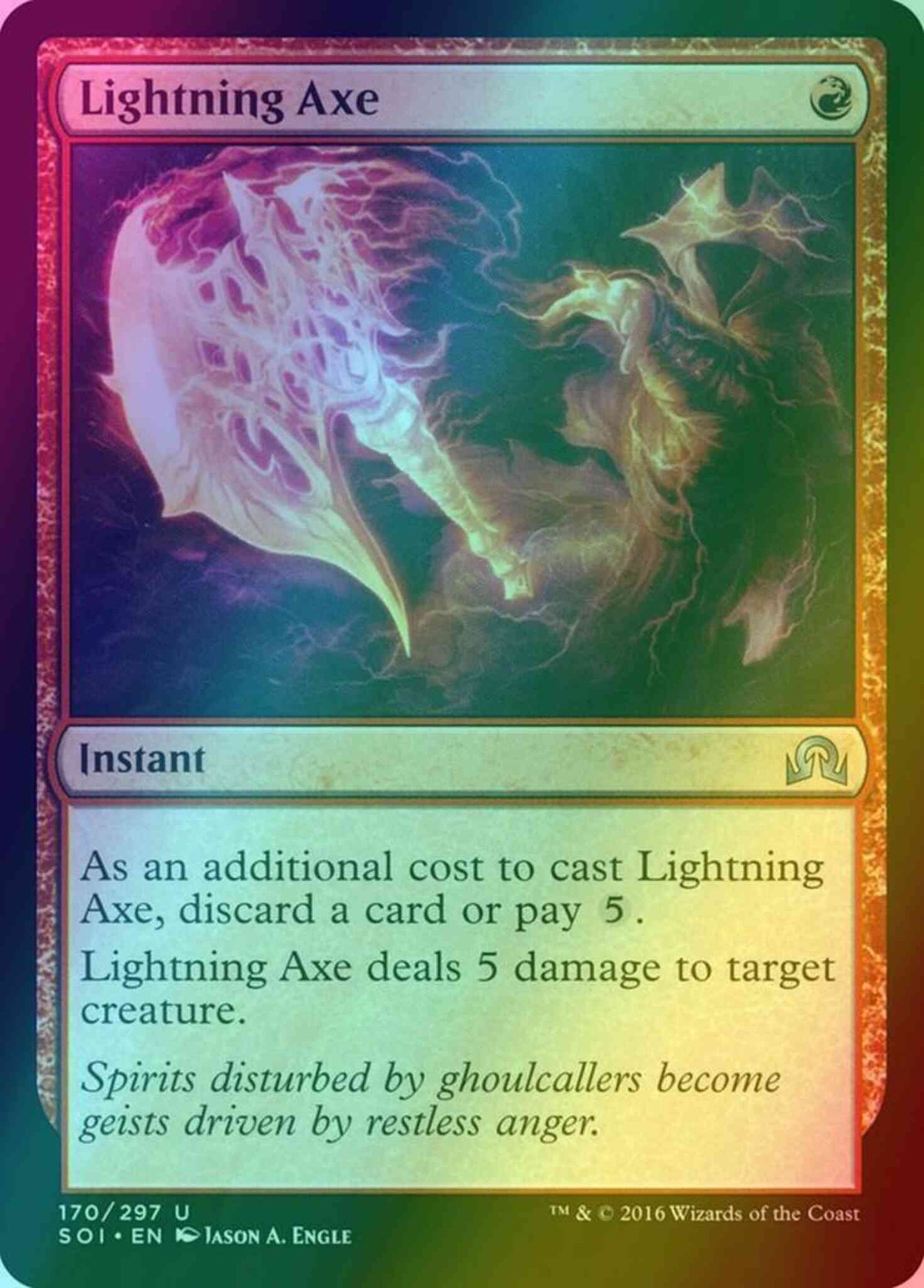 Lightning Axe [170] [Shadows over Innistrad] [Foil]
