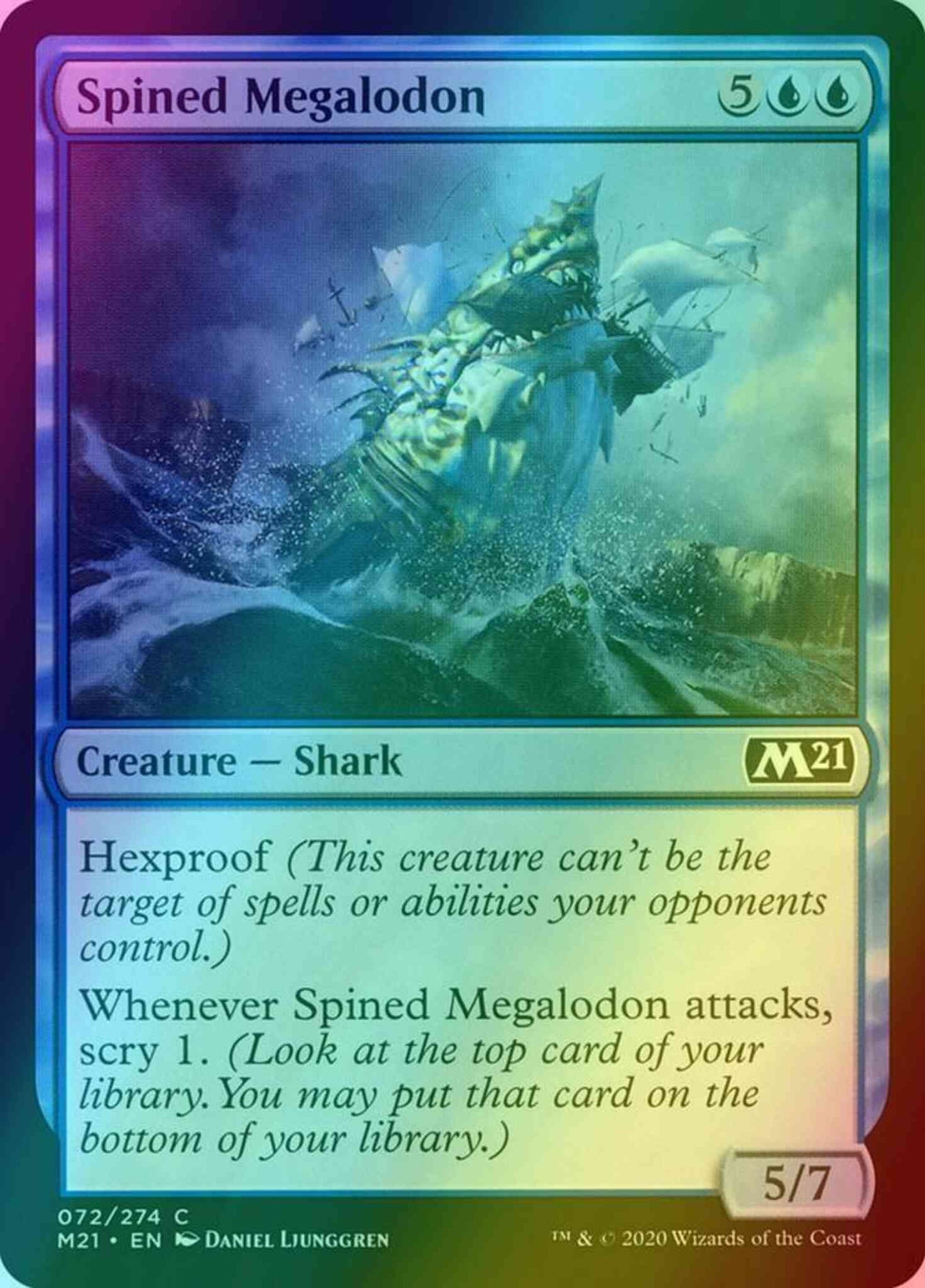 Spined Megalodon [72] [Core Set 2021] [Foil]