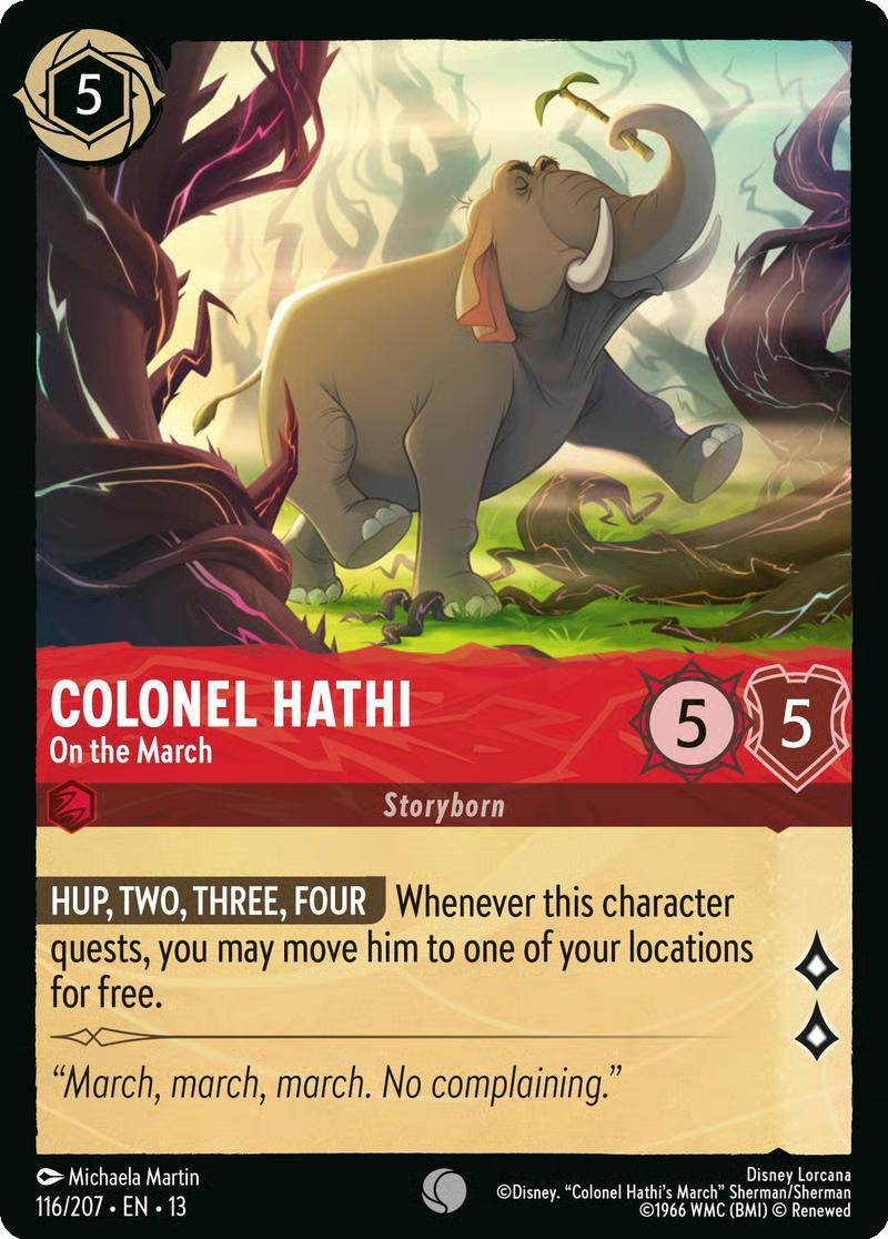 Colonel Hathi - On the March - 116/204 [Attack of the Vine!] [Non-Foil]