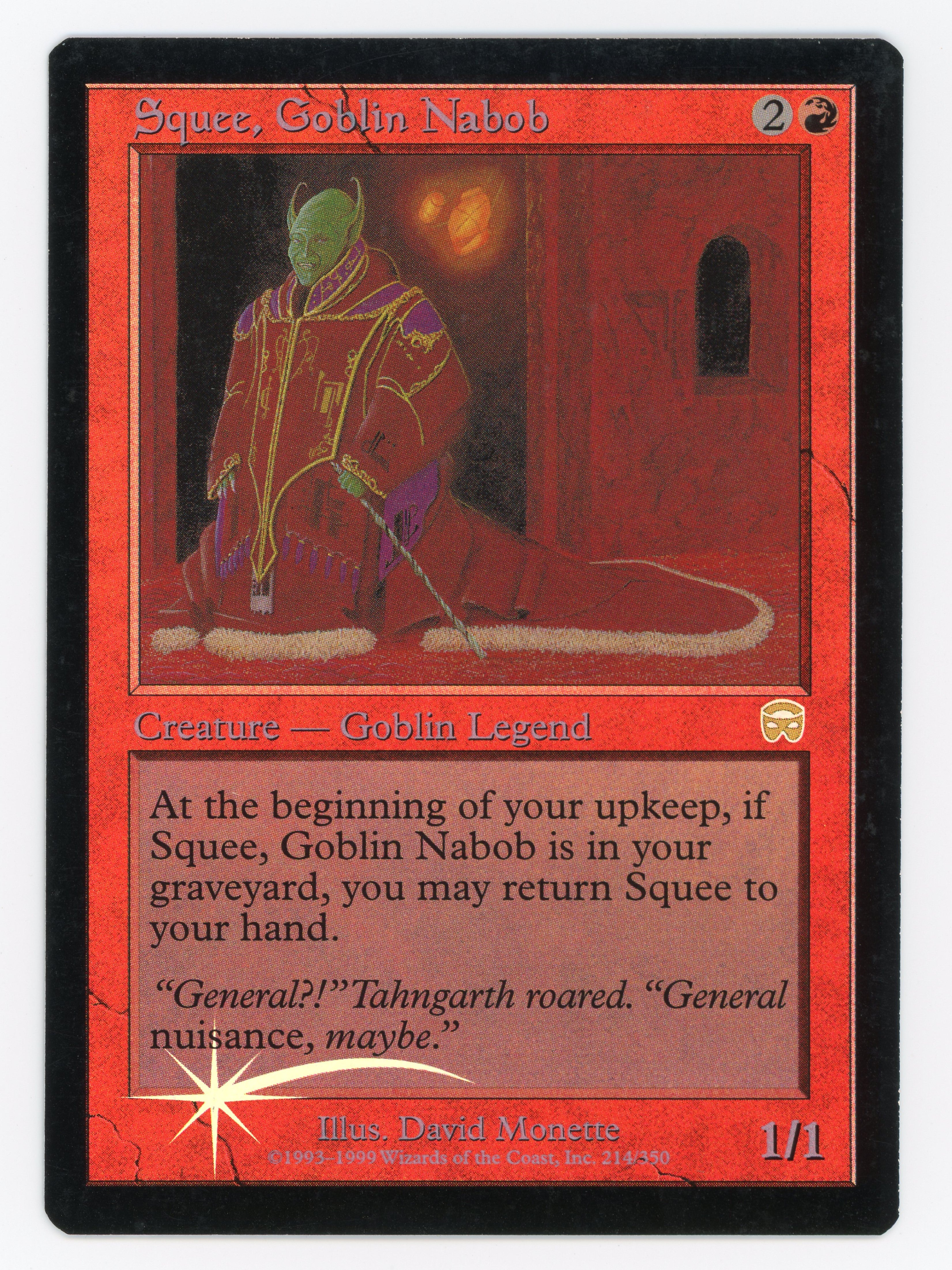 Squee, Goblin Nabob - Foil - Scan 14141 – Face to Face Games