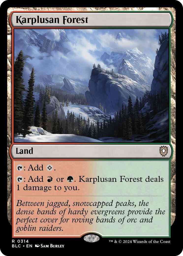 Karplusan Forest [314] [Bloomburrow: Commander] [Non-Foil]
