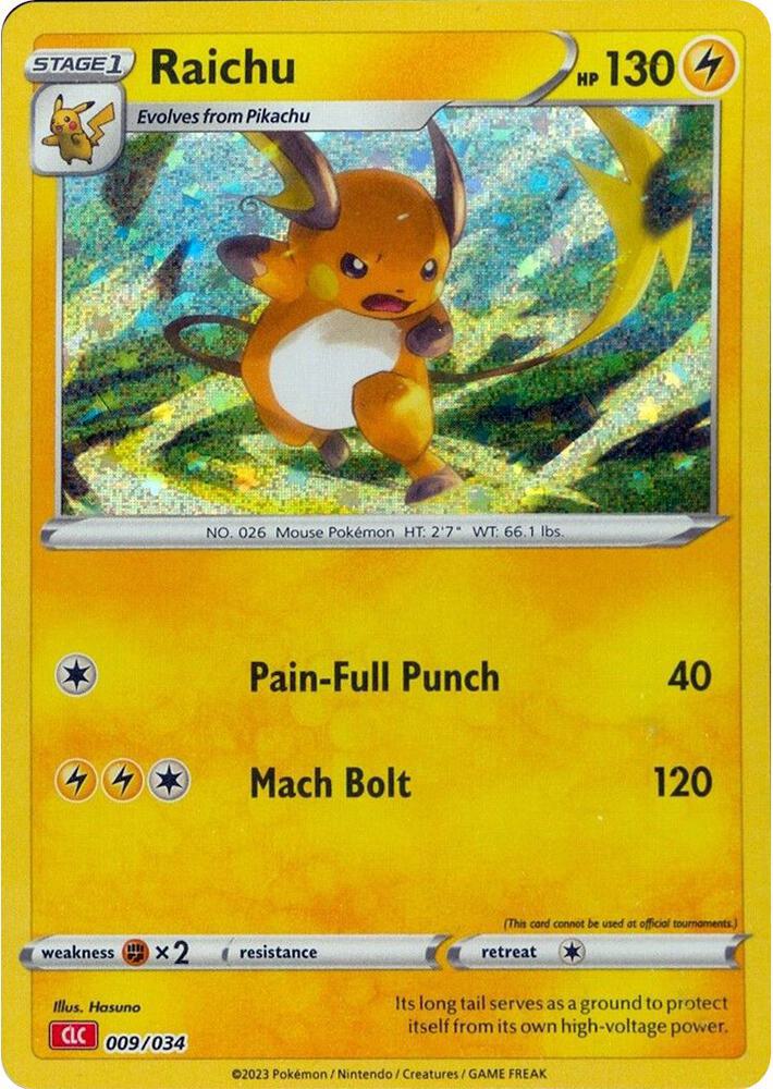 Raichu - 009/034 - Promo - CLC [tcgc-CLC009] [Holo]