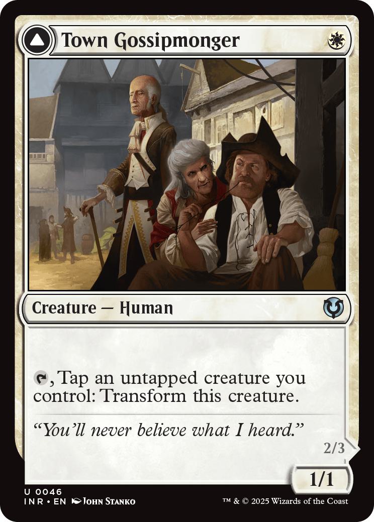 Town Gossipmonger // Incited Rabble [46] [Innistrad Remastered] [Non-Foil]
