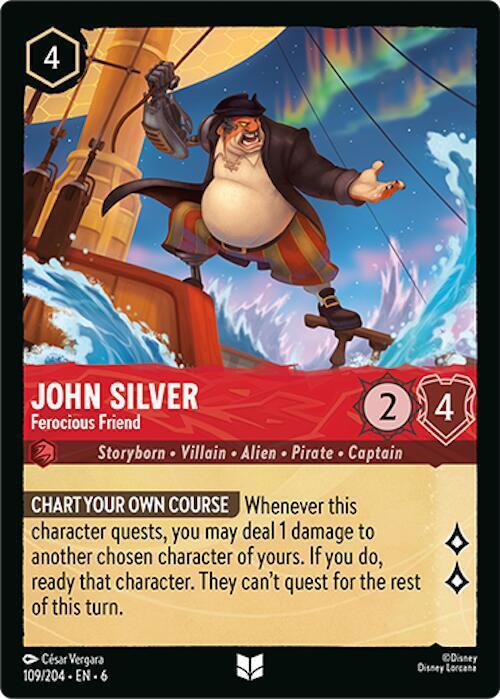 John Silver - Ferocious Friend - 109/204 [Azurite Sea] [Non-Foil]