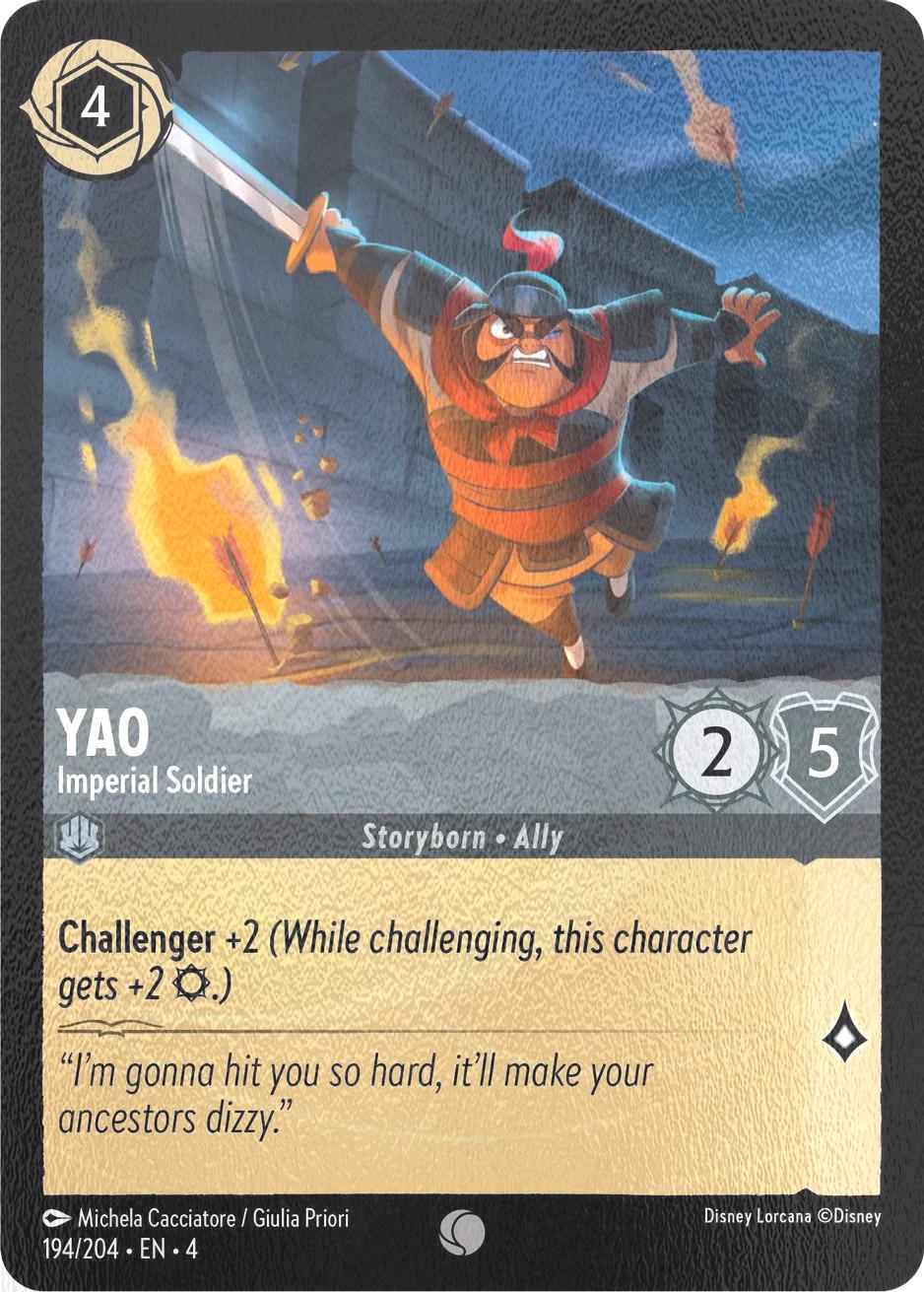 Yao - Imperial Soldier - 194/204 [Ursula's Return] [Cold Foil]