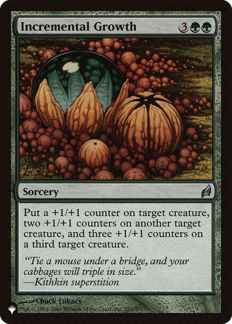 Incremental Growth [LRW-221] [The List] [Non-Foil]