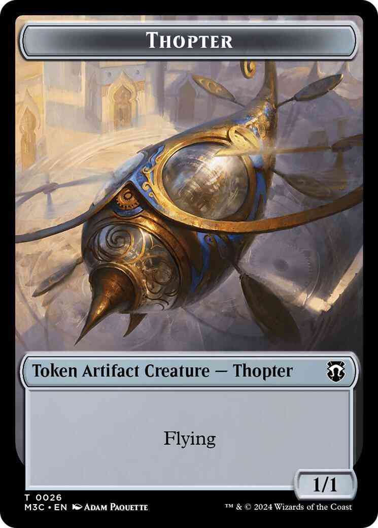 Aetherborn Token (09) // Thopter Token (26) [Modern Horizons 3: Commander: Tokens] [Ripple Foil/Non-Foil]