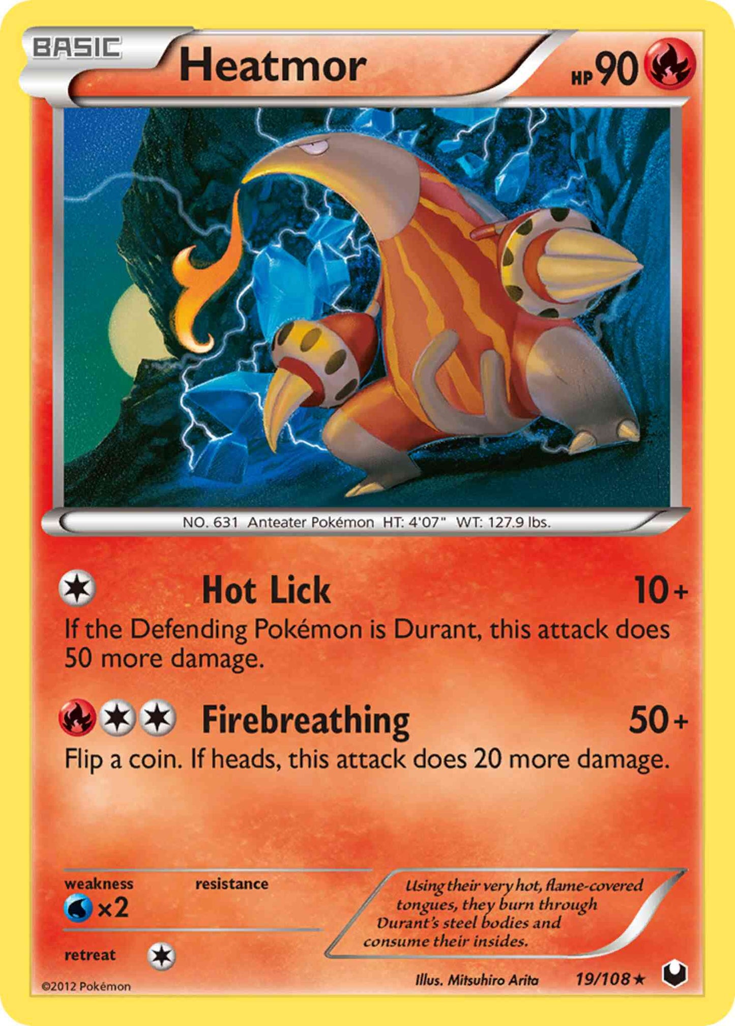 Heatmor - 19/108 - Rare [bw5-19] [Reverse Holo]