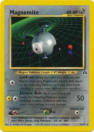 Magnemite - 26/75 - Rare - Unlimited [neo2U-26] [Non-Holo]