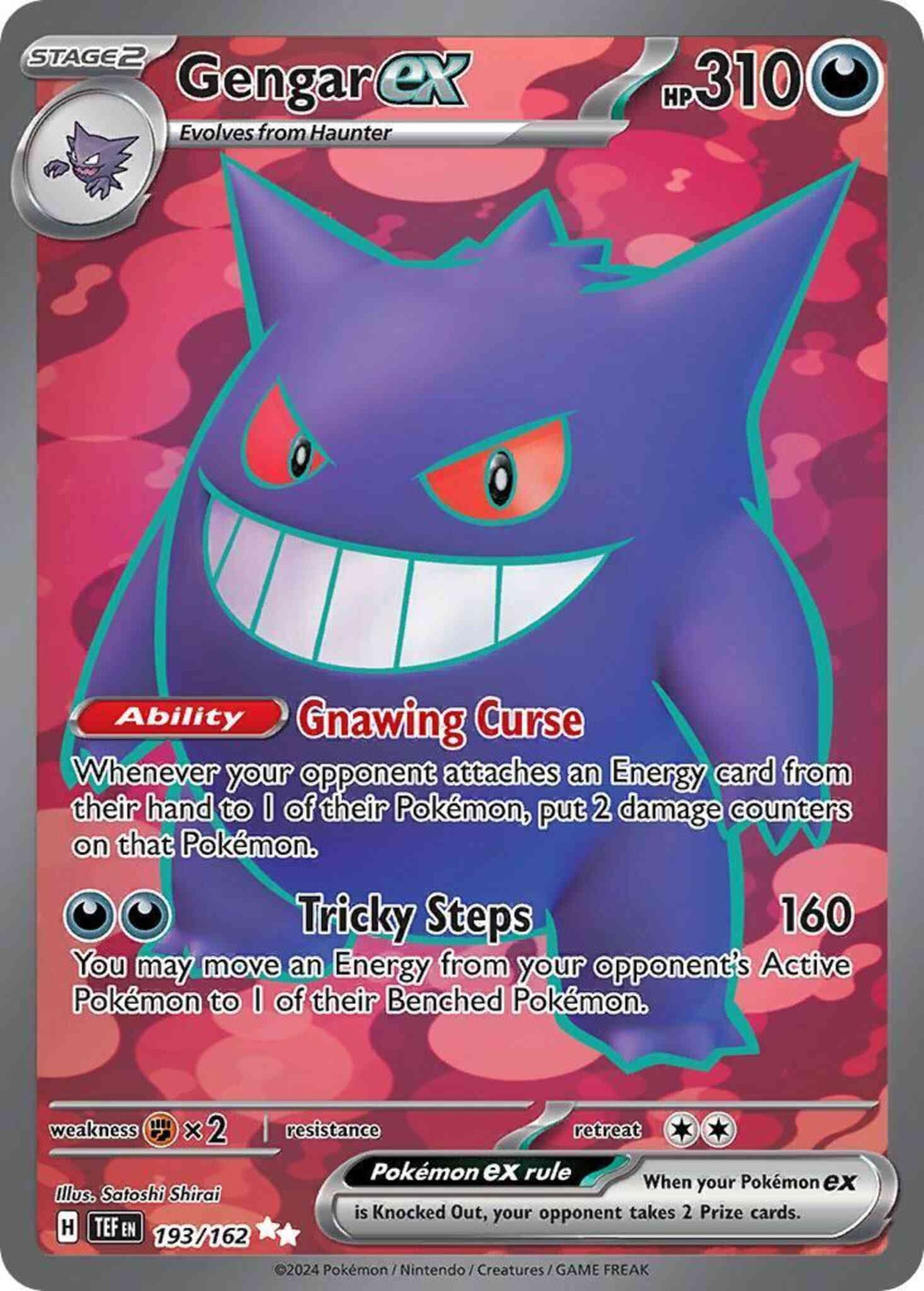 Gengar ex - 193/162 - Ultra Rare [sv05-193] [Ultra]