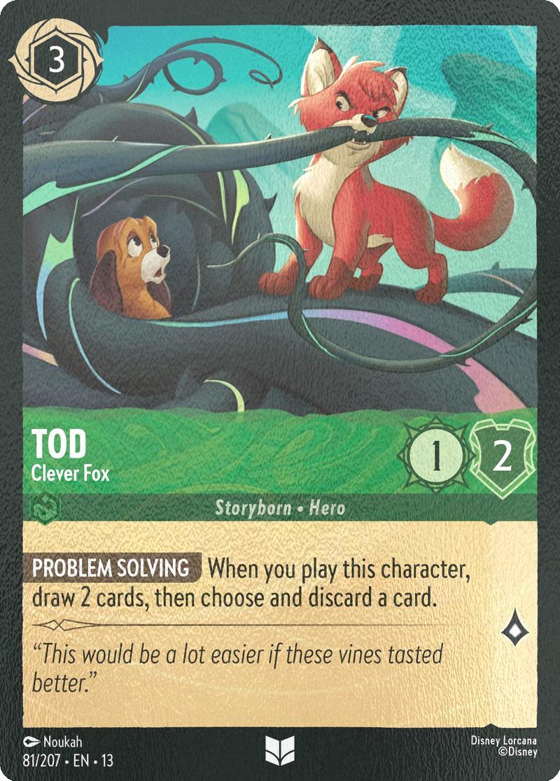 Tod - Clever Fox - 81/204 [Attack of the Vine!] [Cold Foil]