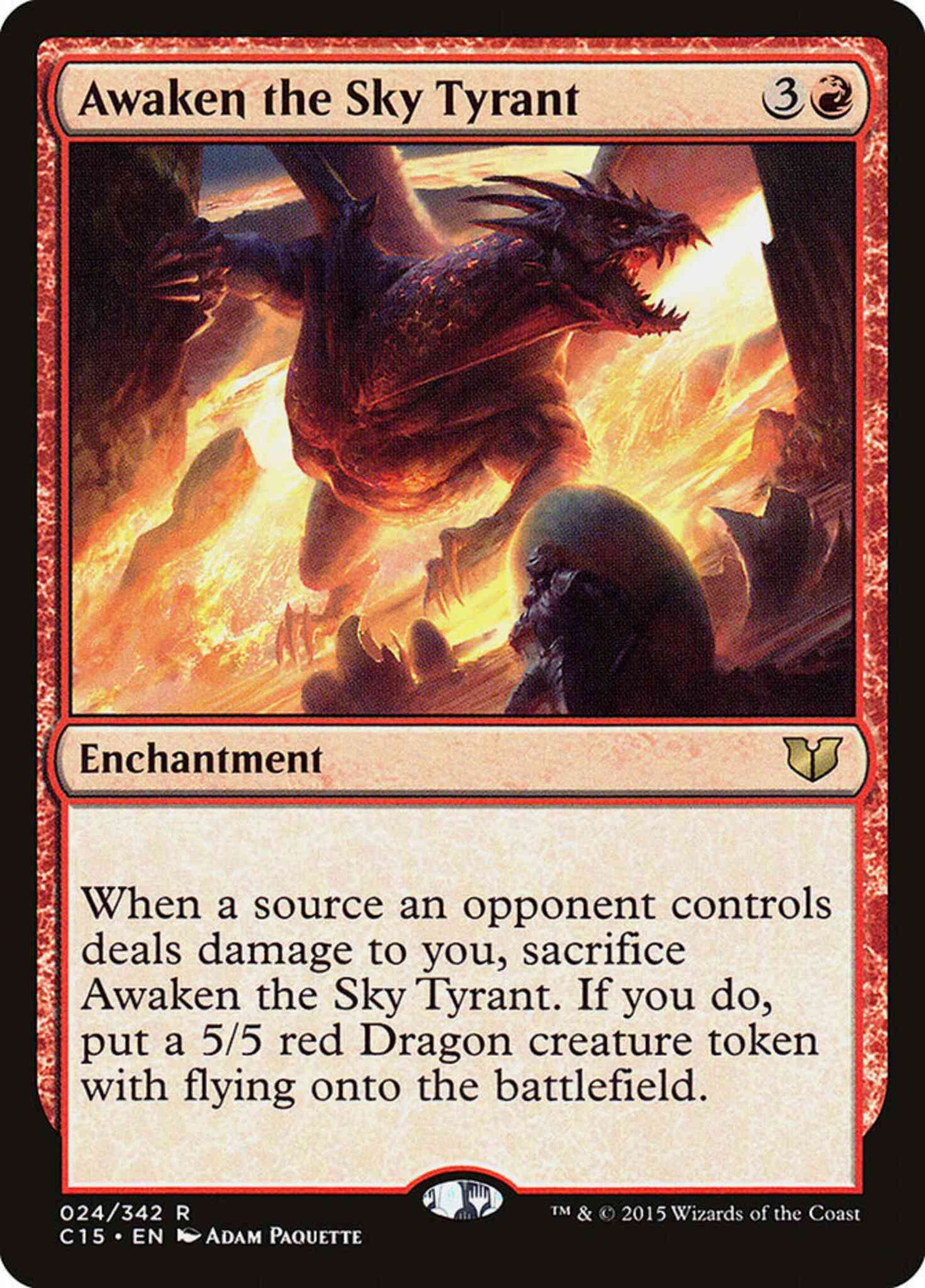 Awaken the Sky Tyrant [24] [Commander 2015] [Non-Foil]