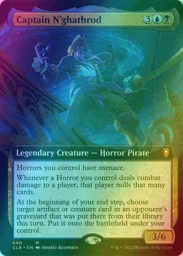 Captain N'ghathrod [640] [Extended Art] [Commander Legends: Battle for Baldur's Gate] [Foil]