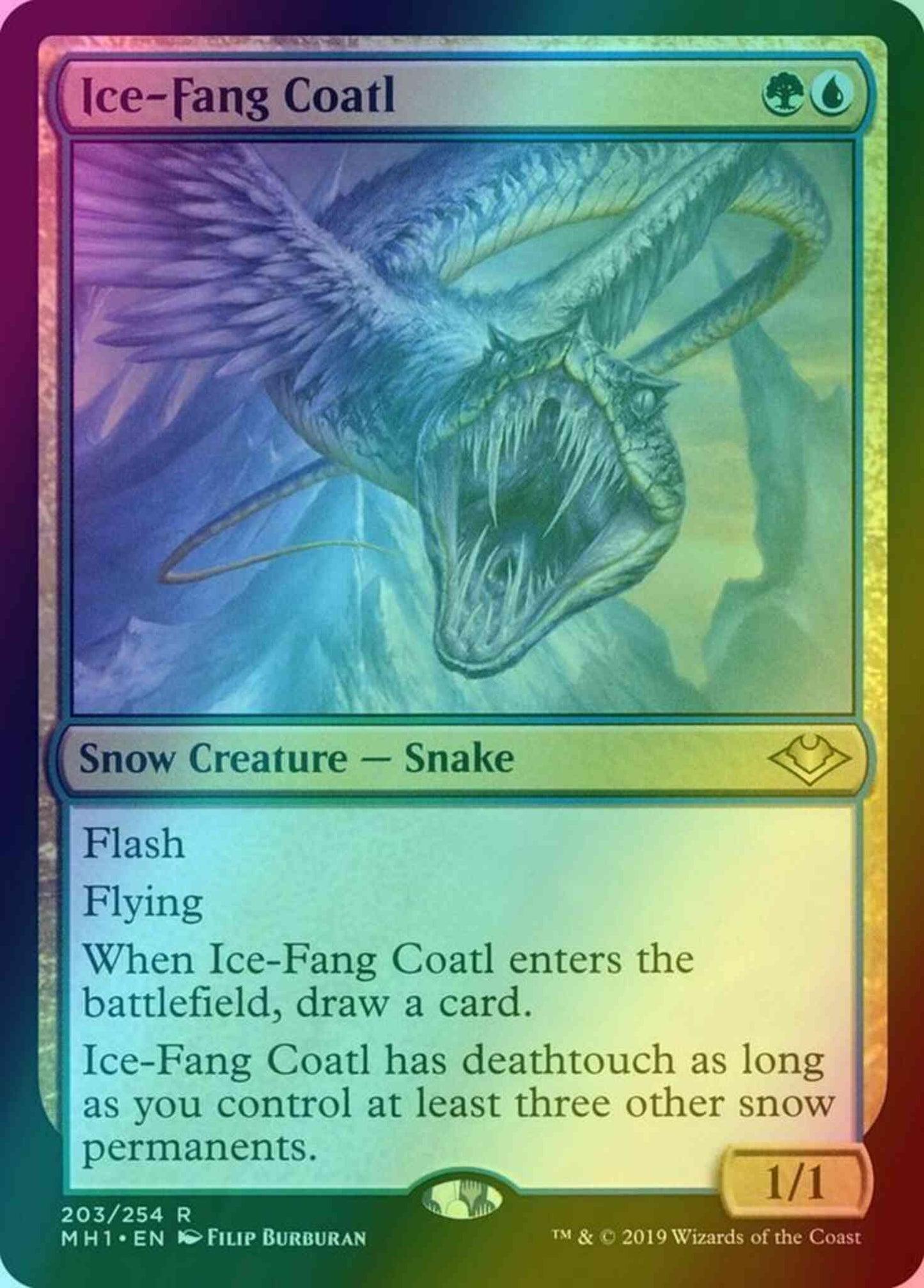 Ice-Fang Coatl [203] [Modern Horizons] [Foil]