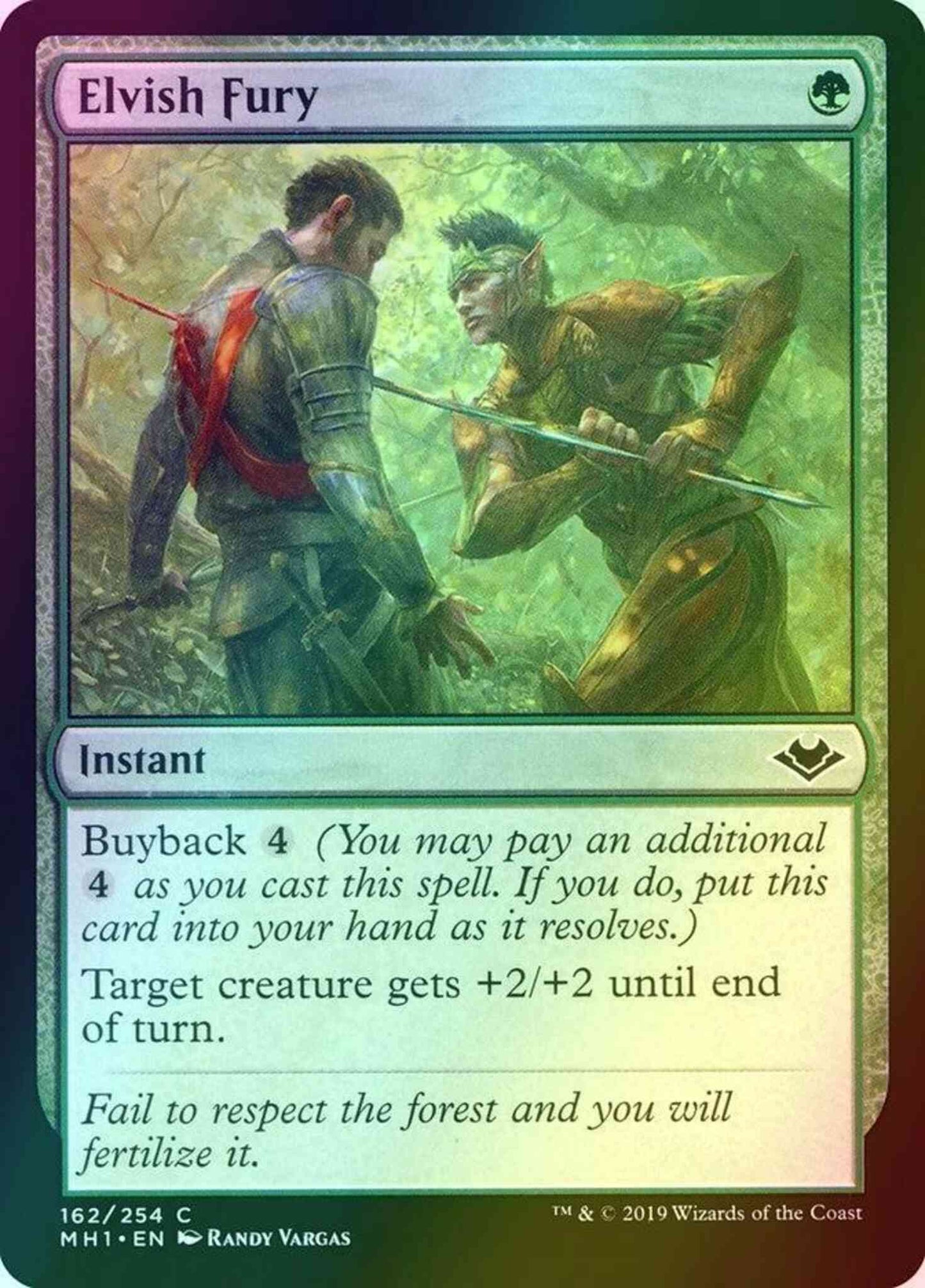 Elvish Fury [162] [Modern Horizons] [Foil]