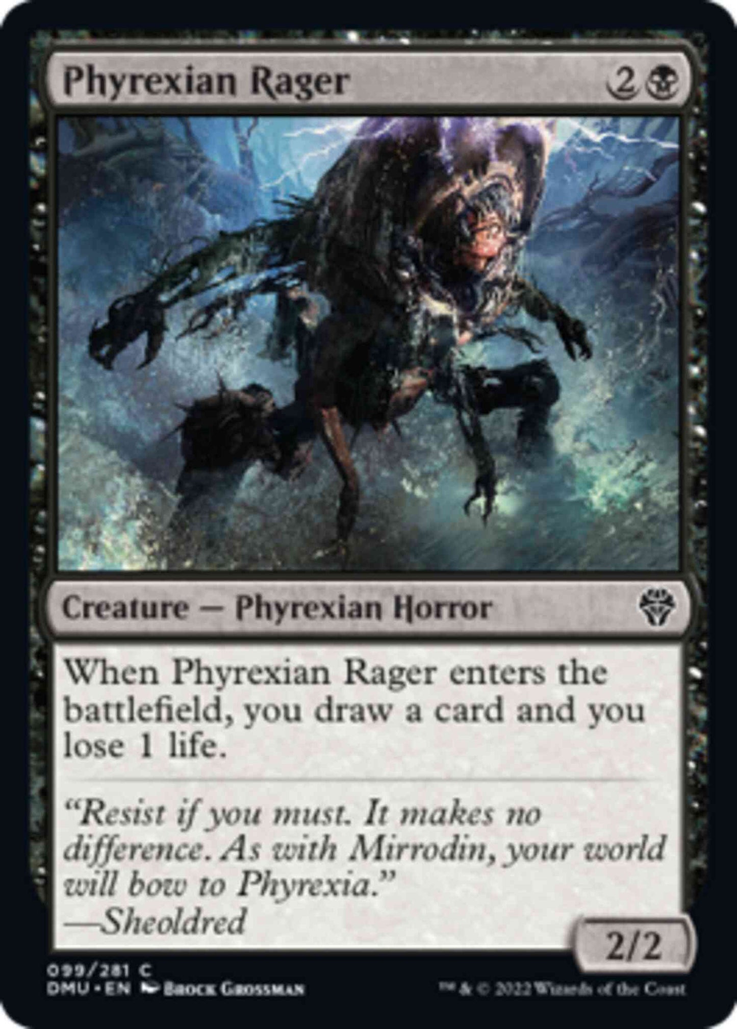 Phyrexian Rager [99] [Dominaria United] [Non-Foil]