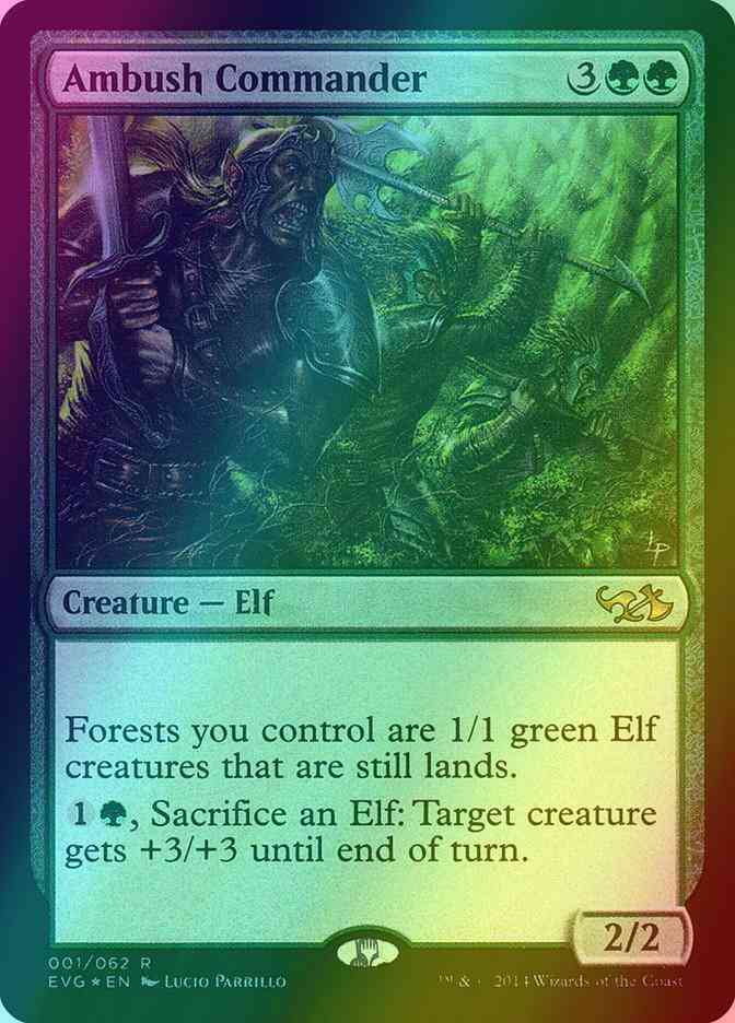 Ambush Commander [1] [Duel Decks Anthology: Elves vs. Goblins] [Foil]