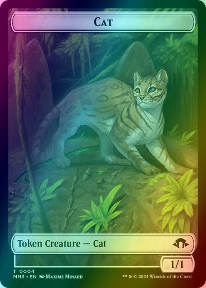Cat Token (04) // Servo Token (33) [Modern Horizons 3: Tokens] [Foil]