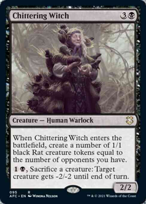 Chittering Witch [95] [Adventures in the Forgotten Realms Commander] [Non-Foil]