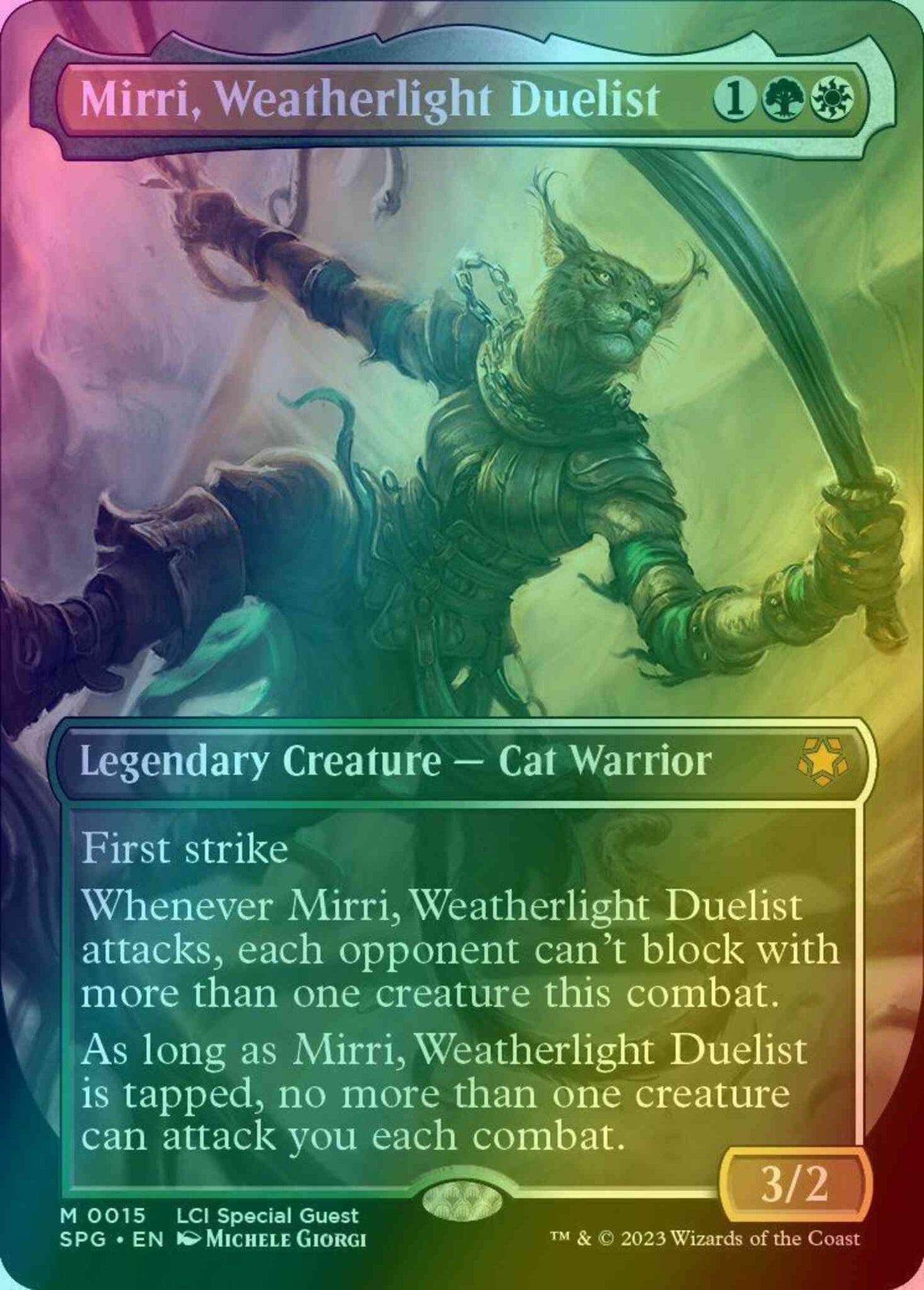 Mirri, Weatherlight Duelist [15] [Borderless] [Special Guests] [Foil]