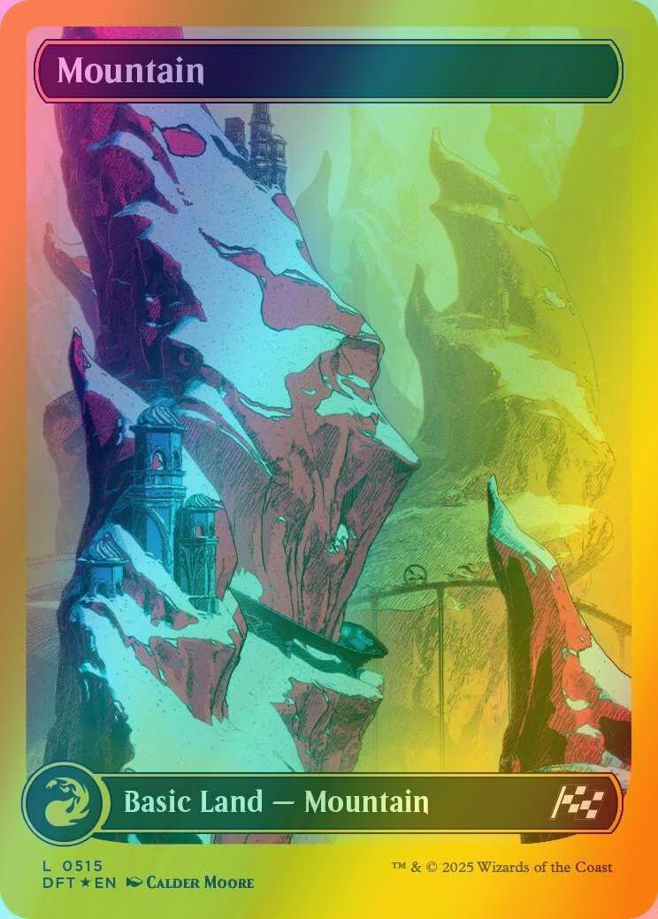 Mountain [515] [Full Art] [Panorama] [Aetherdrift] [First-place Foil]