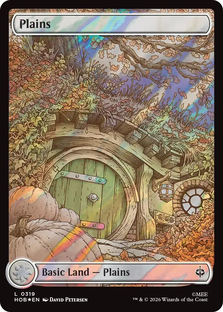 Plains [319] [Full Art] [Seasonal] [Fall] [The Hobbit] [Surge Foil]