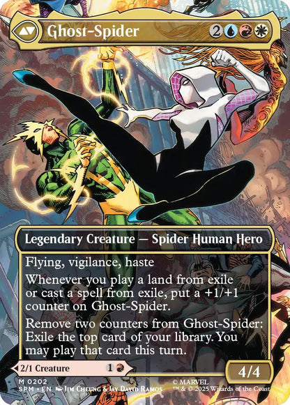Gwen Stacy // Ghost-Spider [202] [Borderless] [Scene] [Marvel's Spider-Man] [Non-Foil]