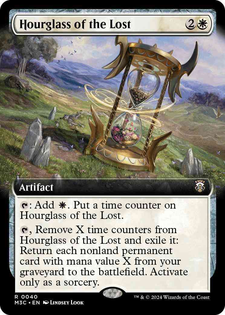 Hourglass of the Lost [40] [Extended Art] [Modern Horizons 3: Commander] [Ripple Foil]