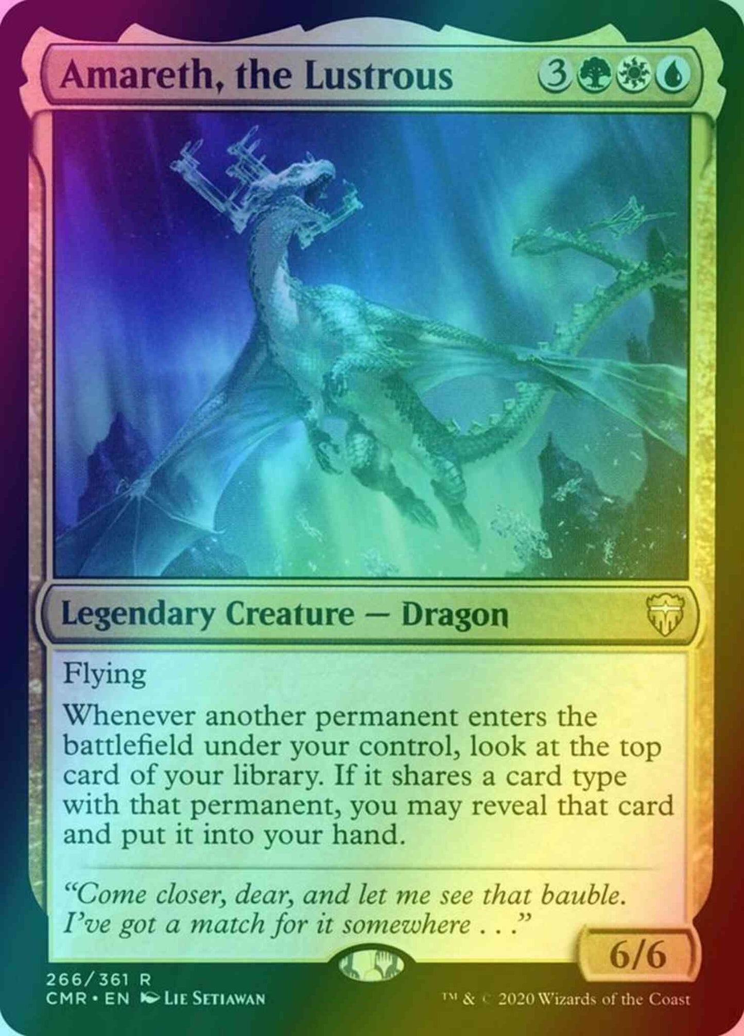 Amareth, the Lustrous [266] [Commander Legends] [Foil]