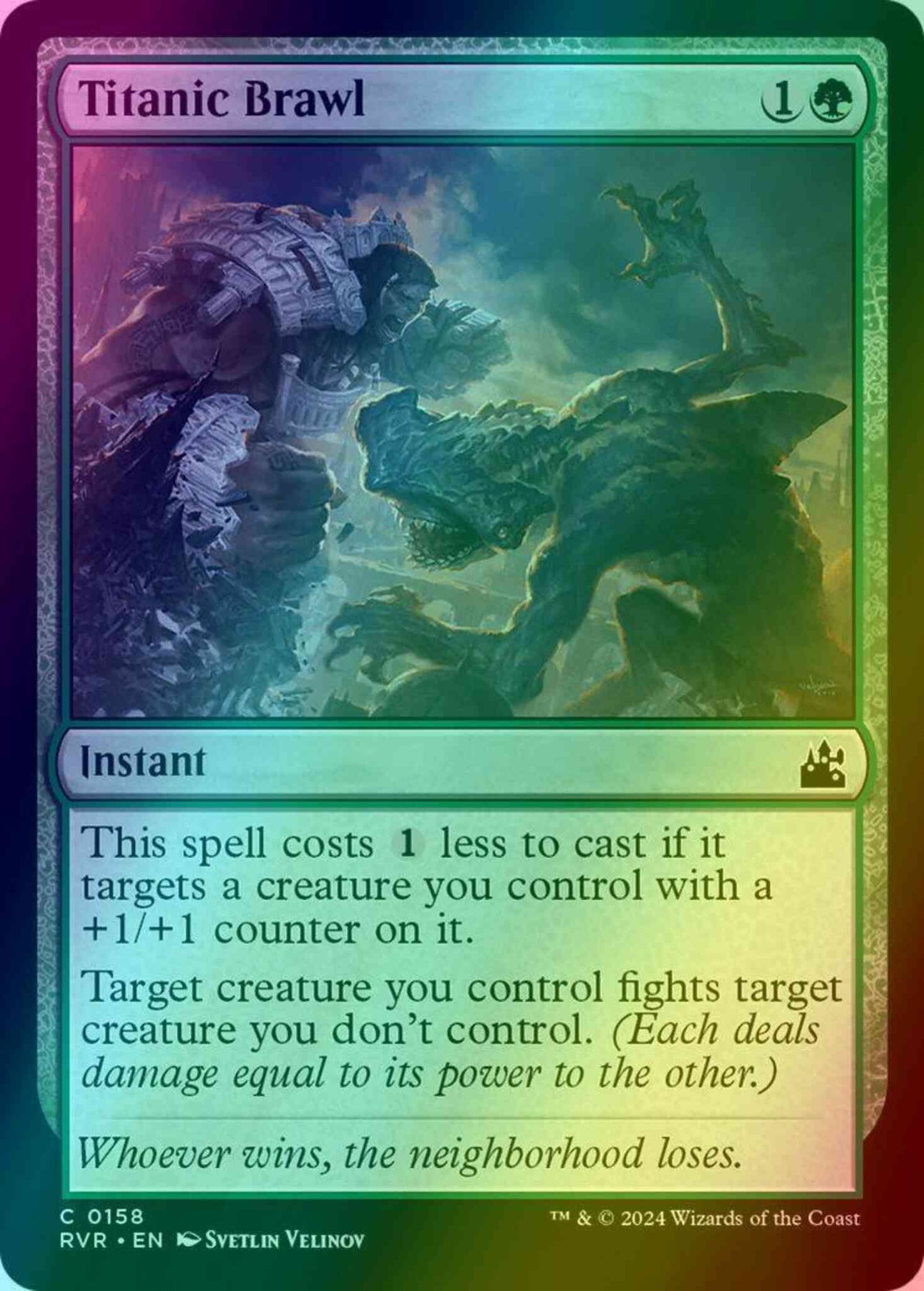Titanic Brawl [158] [Ravnica Remastered] [Foil]