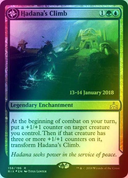 Hadana's Climb // Winged Temple of Orazca [158s] [Rivals of Ixalan Promos] [Foil]