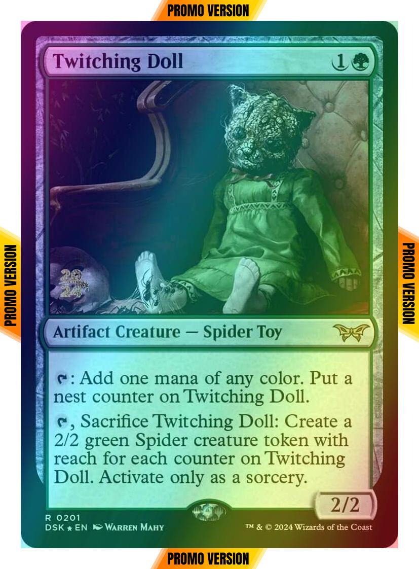 Twitching Doll [201s] [Prerelease] [Duskmourn: House of Horror: Promos] [Foil]