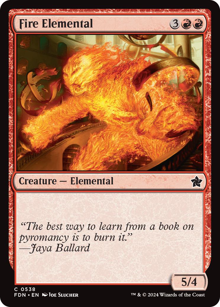Fire Elemental [538] [Foundations] [Non-Foil]