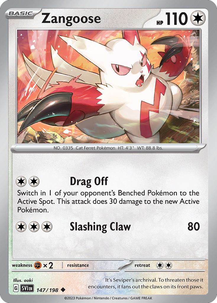 Zangoose - 147/198 - Uncommon [sv01-147] [Non-Holo]