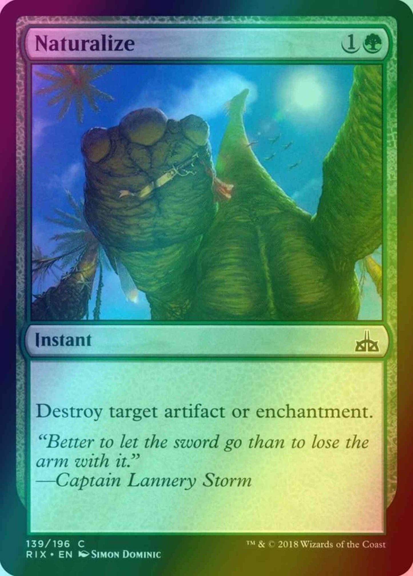 Naturalize [139] [Rivals of Ixalan] [Foil]