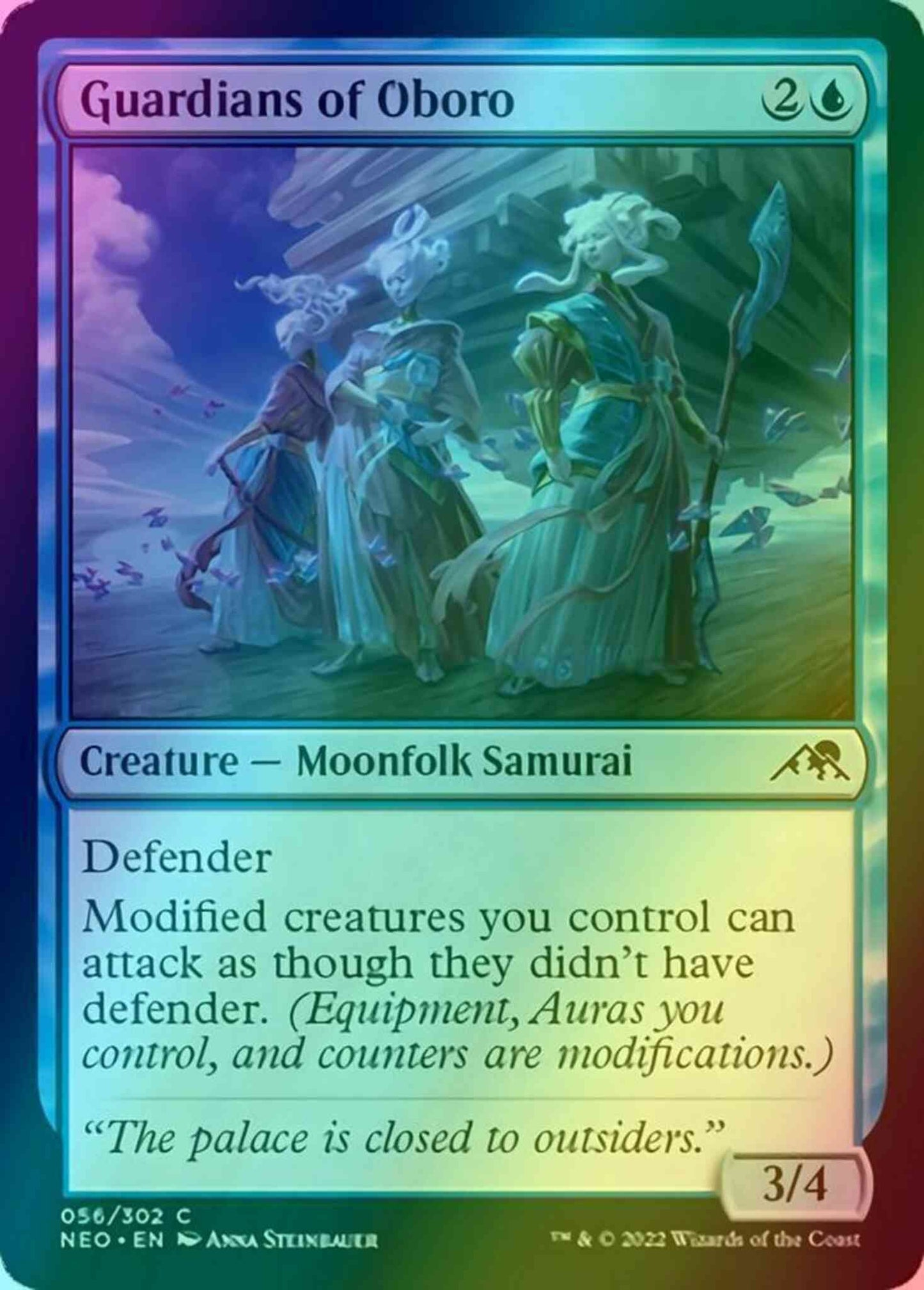 Guardians of Oboro [56] [Kamigawa: Neon Dynasty] [Foil]