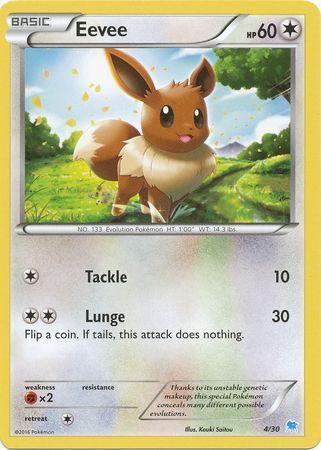 Eevee - 4/30 - [XY Trainer Kit: Pikachu Libre & Suicune (Suicune)] [Non-Holo]